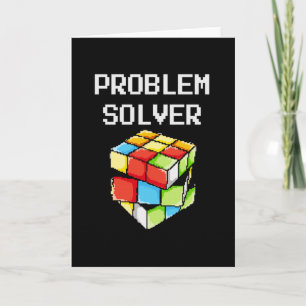 Problem Lösung Puzzle Cube Math Nerd Karte