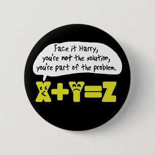 Problem-lustiges Mathe Button
