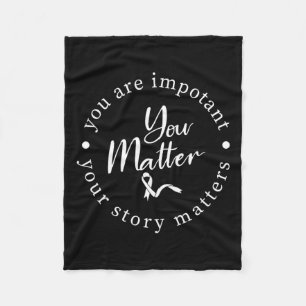 Problem Mental Health Awareness Warrior Counselor Fleecedecke