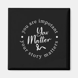 Problem Mental Health Awareness Warrior Counselor Magnet