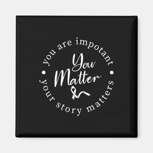 Problem Mental Health Awareness Warrior Counselor Magnet (Vorne)