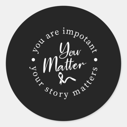 Problem Mental Health Awareness Warrior Counselor Runder Aufkleber (Vorderseite)