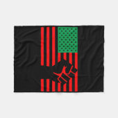 Problem mit dem schwarzen Leben - die Flagge der A Fleecedecke (Vorderseite (Horizontal))