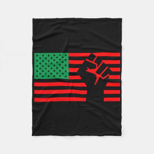 Problem mit dem schwarzen Leben - die Flagge der A Fleecedecke (Vorderseite)