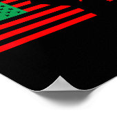 Problem mit dem schwarzen Leben - die Flagge der A Poster (Ecke)