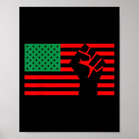 Problem mit dem schwarzen Leben - die Flagge der A Poster (Vorne)