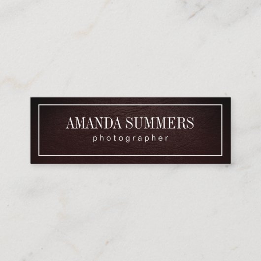 Problem mit der weißen Grenze Mini Visitenkarte (Vorderseite)