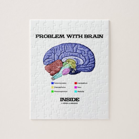 Problem mit Gehirn-Innere (Gehirn-Anatomie) Puzzle (Vertikal)