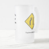 Problem mit Sozialismus Mattglas Bierglas (VorderseiteRechts)