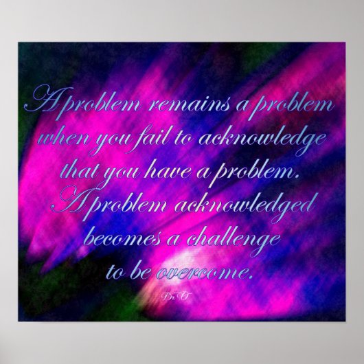 Problem Overcomer Poster (Vorne)