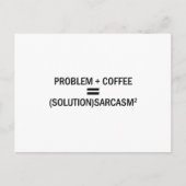 Problem Plus Kaffee Postkarte (Vorderseite)