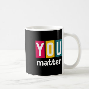 Problem psychische Gesundheit Bewusstsein für Frau Kaffeetasse