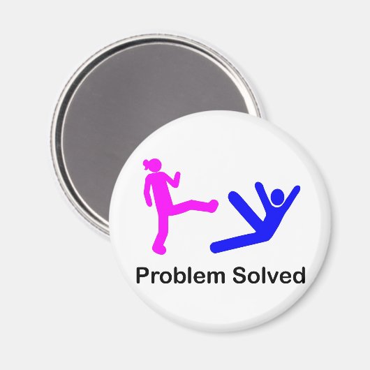 Problem Solved Magnet (Vorderseite/Rückseite)