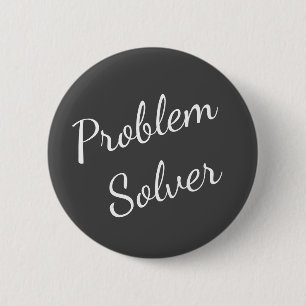 Problem Solver Button grau weiß
