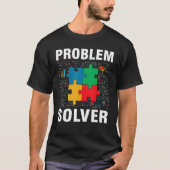 Problem Solver Jigsaw Puzzles Math T-Shirt (Vorderseite)