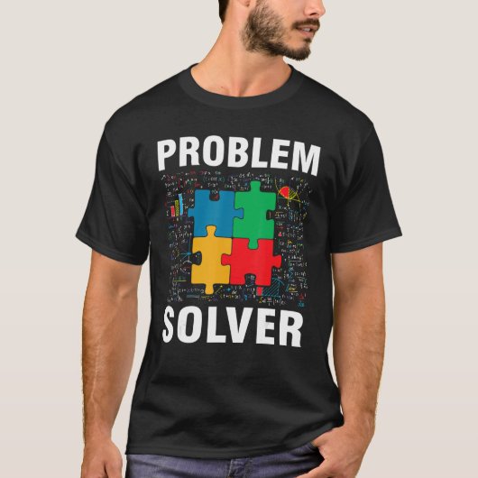 Problem Solver Jigsaw Puzzles Math   T-Shirt (Vorderseite)