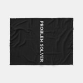 Problem Solver Sitive Attitude Action Entrepreneur Fleecedecke (Vorderseite (Horizontal))