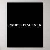 Problem Solver Sitive Attitude Action Entrepreneur Poster (Vorne)