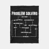 Problem Solving Chart Geek Nerd Computer Programme Fleecedecke (Vorderseite)