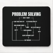 Problem Solving Chart Geek Nerd Computer Programme Mousepad (Vorne)