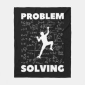 Problem Solving Climber Gift Rock Climbing Boulde Fleecedecke (Vorderseite)