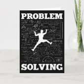 Problem Solving Climber Rock Climbing Bouldering P Karte (Vorderseite)