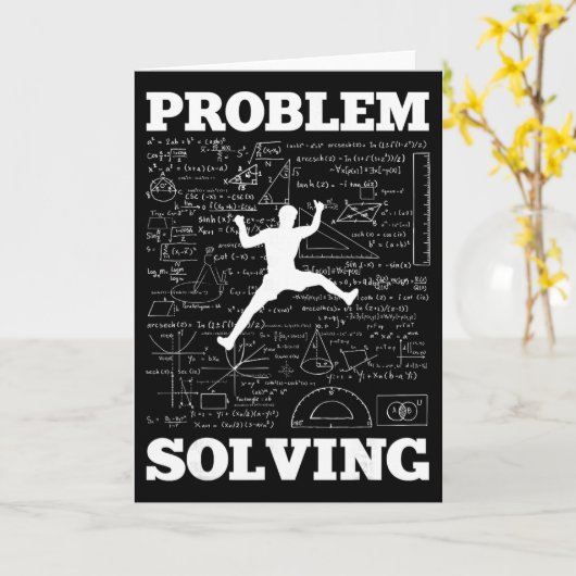 Problem Solving Climber Rock Climbing Bouldering P Karte (Gelbe Blume)