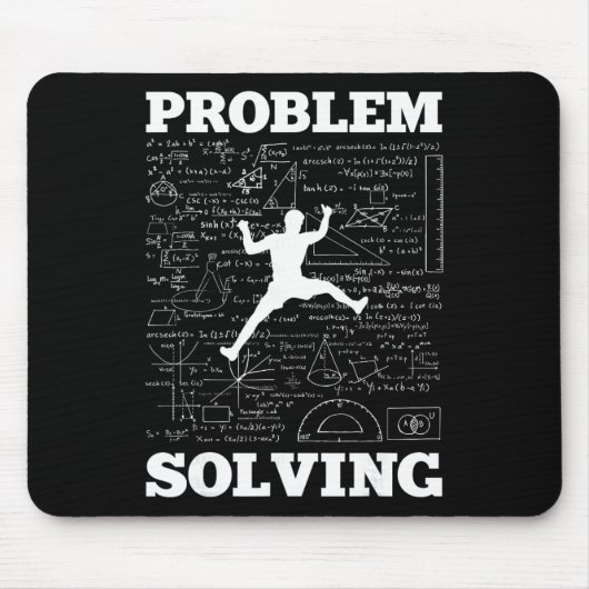 Problem Solving Climber Rock Climbing Bouldering P Mousepad (Vorne)