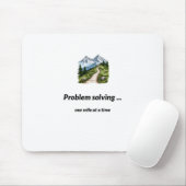 Problem solving... one mile at at time mousepad (Mit Mouse)