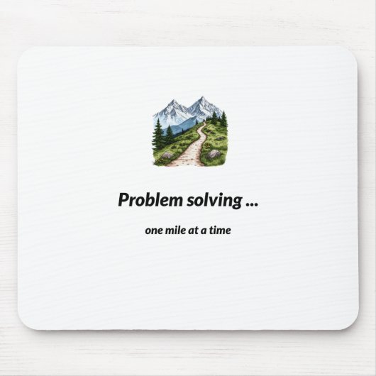 Problem solving... one mile at at time mousepad (Vorne)