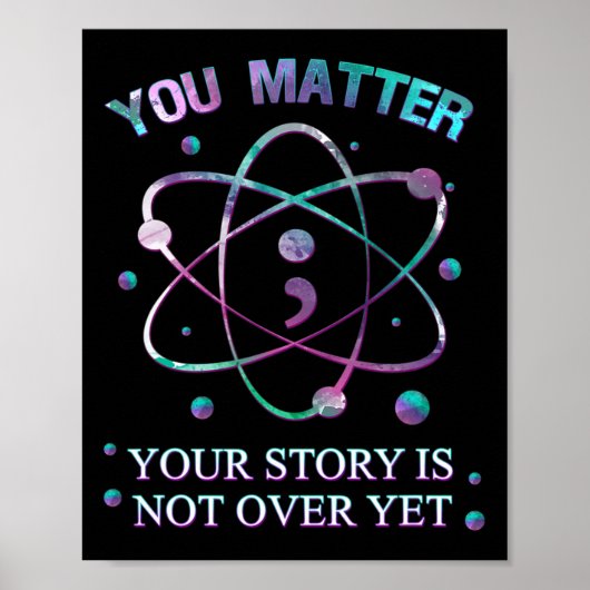 Problem Suizid Prävention Ihre Geschichte ist noch Poster (Vorne)