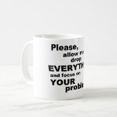 Problem-Tasse Kaffeetasse (Vorderseite Links)