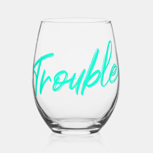Problem Teal Skript Weinglas Ohne Stiel