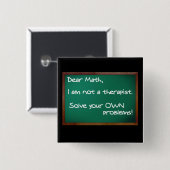 Problem-Therapeut-lustiges Knopf-Abzeichen Button (Vorne & Hinten)