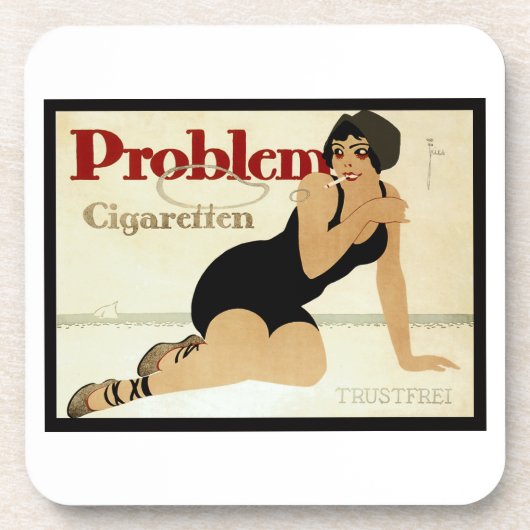 Problem-Zigarettenwerbung Getränkeuntersetzer (Vorderseite)