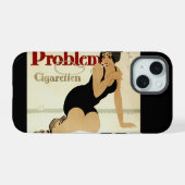 Problem-Zigarettenwerbung iPhone 15 Hülle (Rückseite (Horizontal))