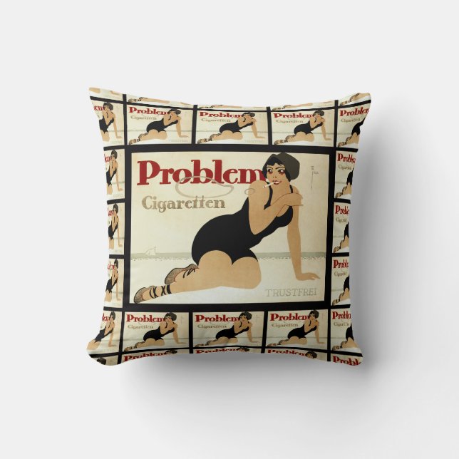 Problem-Zigarettenwerbung Kissen (Vorderseite)