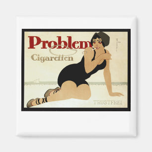 Problem-Zigarettenwerbung Magnet
