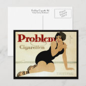 Problem-Zigarettenwerbung Postkarte (Vorne/Hinten)