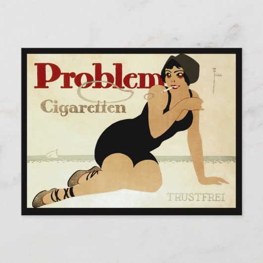 Problem-Zigarettenwerbung Postkarte (Vorderseite)