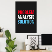 Problemanalyse - Motivierend Inspiration Poster (Heimbüro)