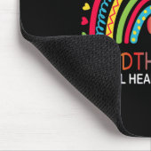 Probleme beenden das Stigma Rainbow Boho Mousepad (Ecke)