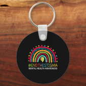 Probleme beenden das Stigma Rainbow Boho Schlüsselanhänger (Vorderseite)