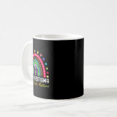 Probleme beenden das Stigma Rainbow Leopard Boho Kaffeetasse (Vorderseite Links)