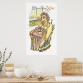 Probleme beim Arbeiten - Poster (Küche)