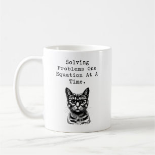 Probleme eine Gleichung nach der anderen lösen Kaffeetasse
