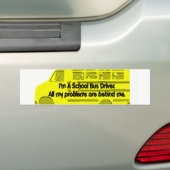 Probleme mit Busfahrern hinter mir Autoaufkleber (Auf Auto)