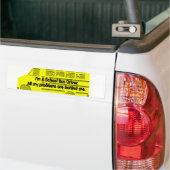Probleme mit Busfahrern hinter mir Autoaufkleber (Auf Lkw)