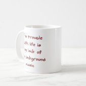 Probleme mit dem Leben Kaffeetasse (Vorderseite Links)