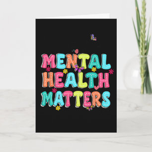 Probleme mit der psychischen Gesundheit Awareness Karte